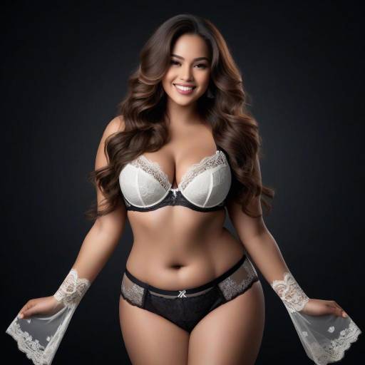 Elegant Curvy Woman in Lingerie Elegant Curvy Woman in Lingerie