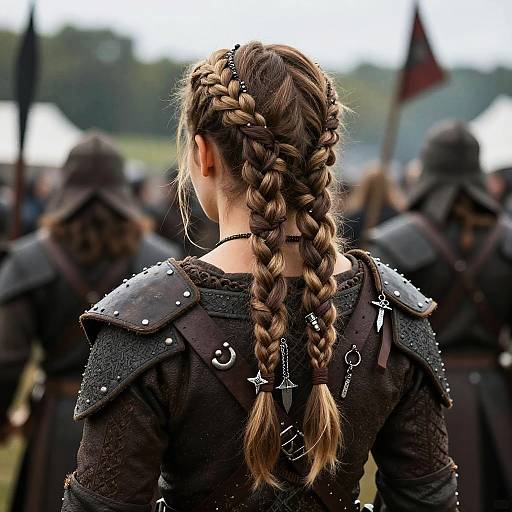 Valkyrie Braids in Medieval Battle