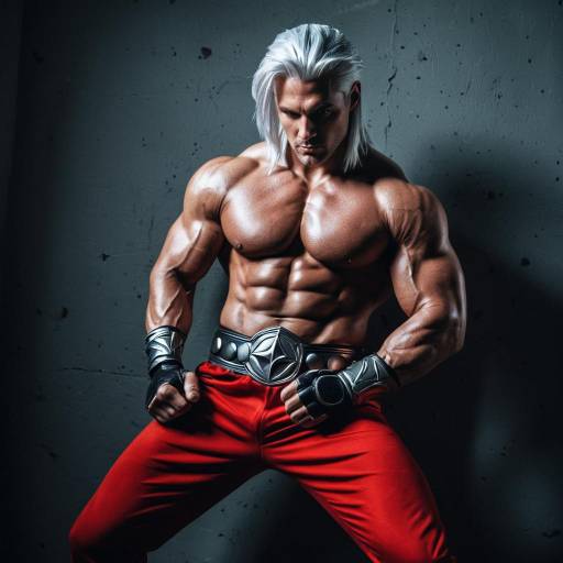 Bryan Fury: Muscular Cosplay in Red Pants