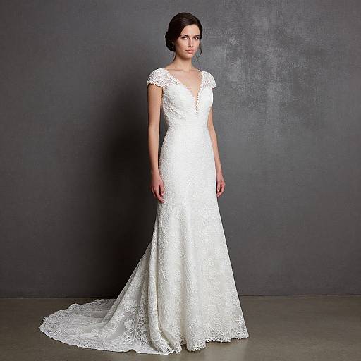 Elegant Wedding Gown Design Portrait