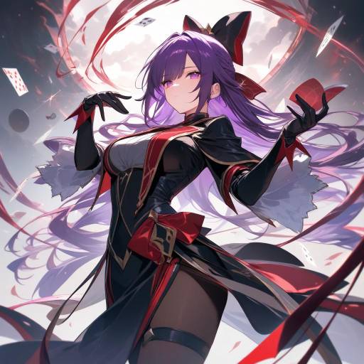 Vibrant Anime Magician Character Design