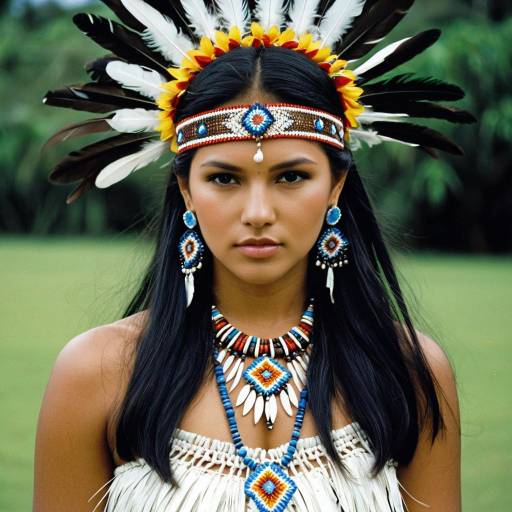 Elegant Samoa National Costume Portrait