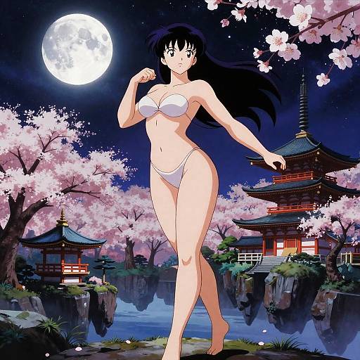 Celestial Oni Empress in Floating Temple Garden