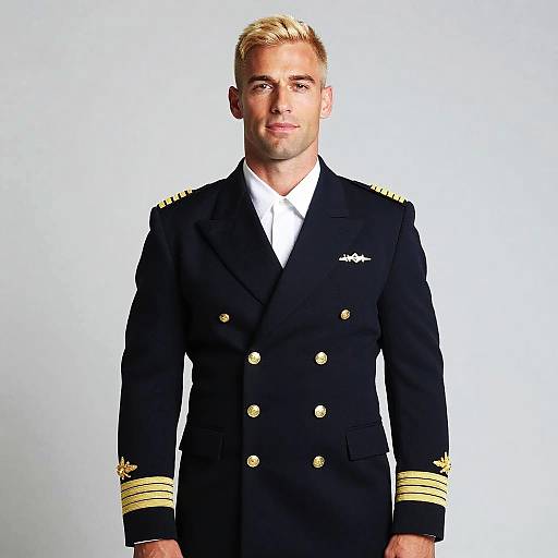 Confident Naval Lieutenant Portrait