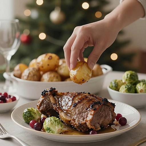 Cozy Christmas Feast in Soft Light