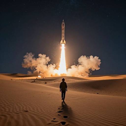 Desert Rocket Launch Journey