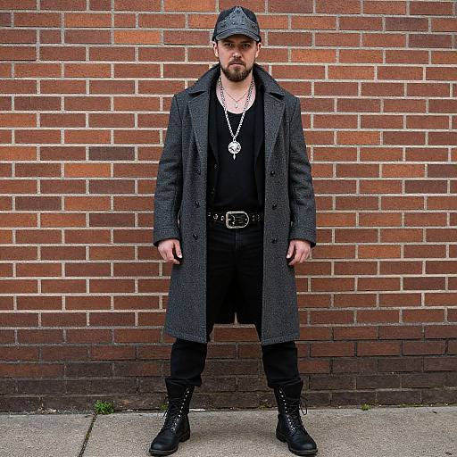 Grunge Style Male Outfit Portrait