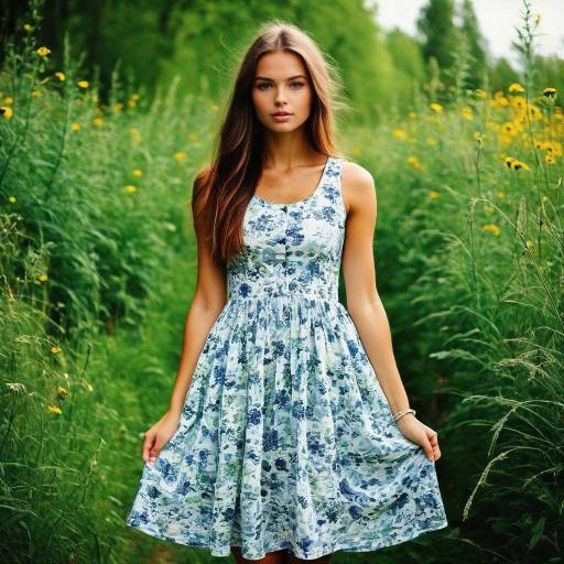 Charming Summer Dress on Fit Young Woman