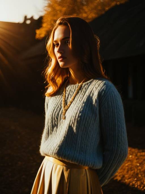 Chic Minimalist Fashion in Soft Blue