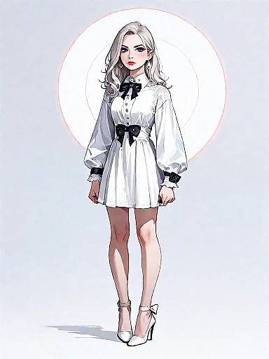 Full-Body Modern Chic Denim Mini Dress