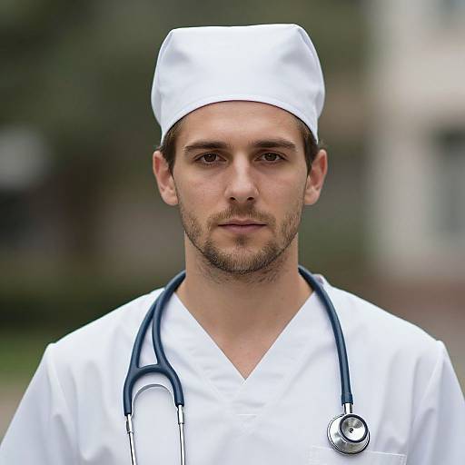 Realistic Male Nurse in Fancy Outfit