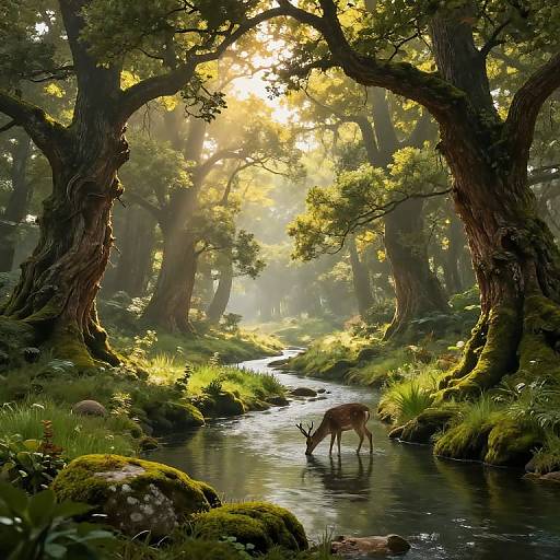 Enchanted Ancient Forest Landscape