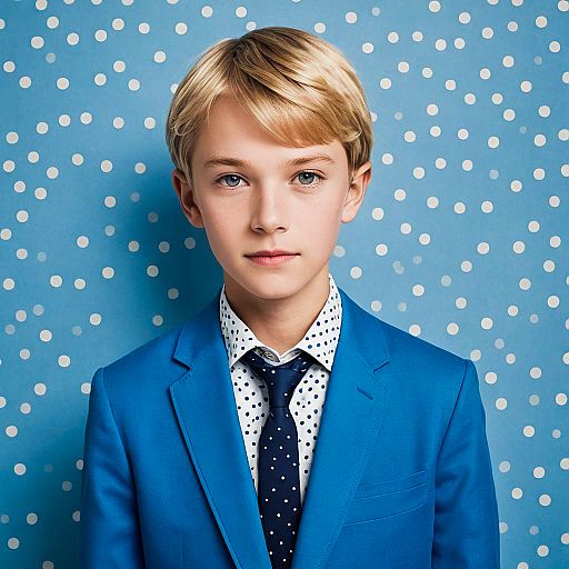 Vintage Photo Shoot of a Shy Boy