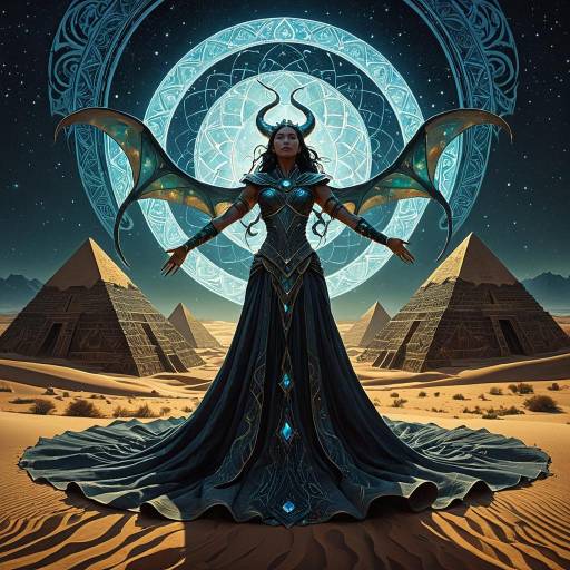 Enchanted Serpent Elemental Queen in Twilight Desert