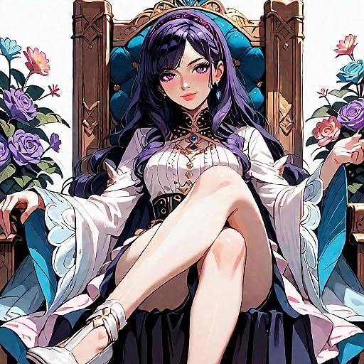 Aatakane Idol Sitting on Throne