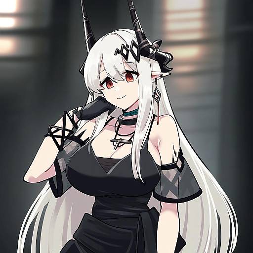 Illustration of Mudrock (obsidian) (arknights), arknights in the style of Mana (tsurubeji)