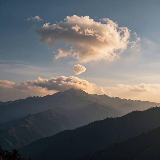 Dreamy Mountains as Floating Thought-Bubbles