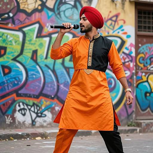 Dynamic Gemini Punjabi Suit Fusion