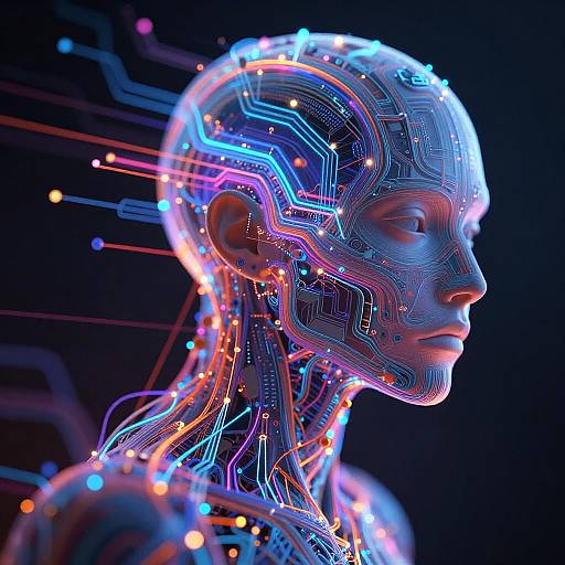 Cybernetic Organism Abstract Digital Art