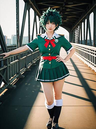 Female Izuku Midoriya Cosplay Pose