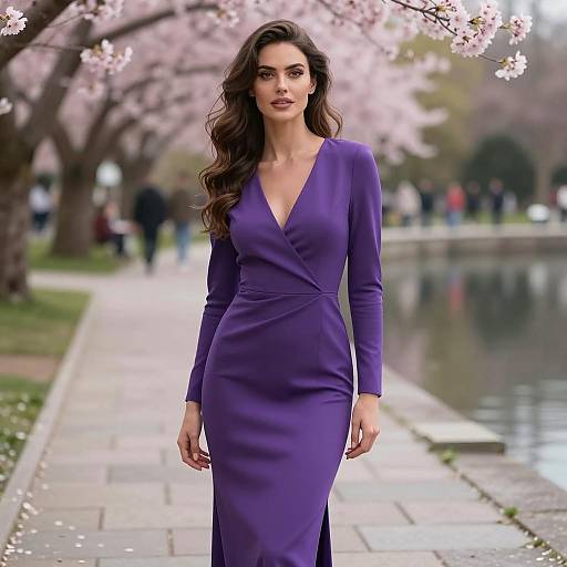 Elegant Purple Wedding Photography in Spring