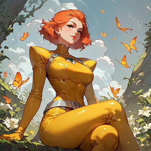 Evil Alex in Yellow Bodysuit