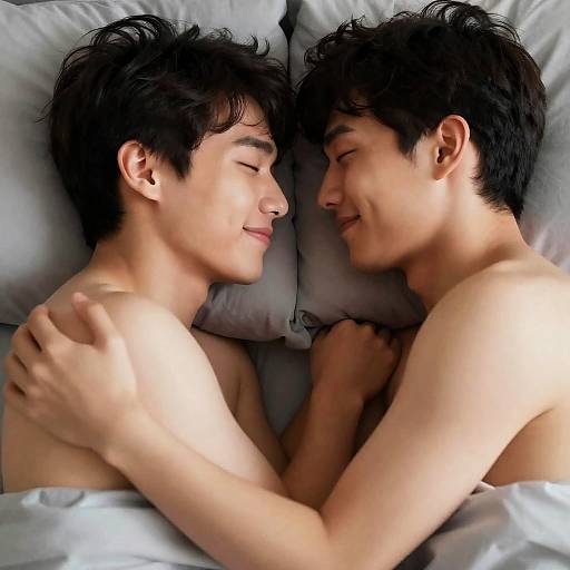 Intimate Photograph of Two Men Embraced