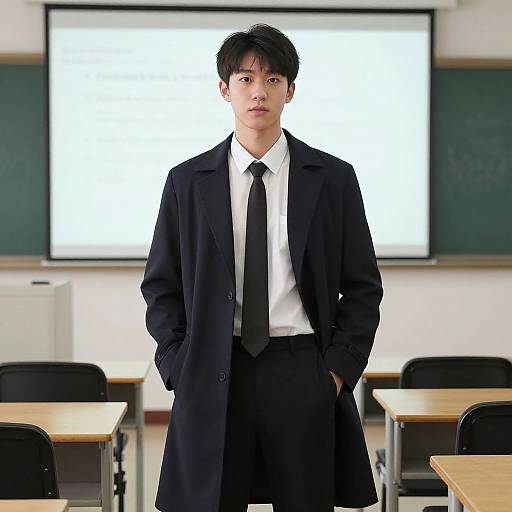 Boy in Lawyer Costume for Career Day