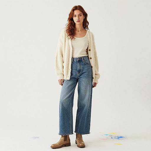 Young Woman in Casual Winter Fashion