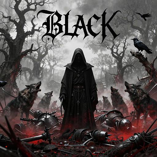 Grim Reaper Black Metal Album Cover