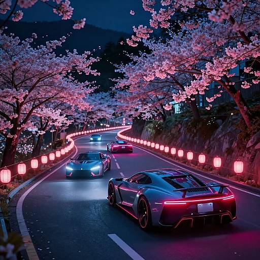 Neon Cyberpunk Touge Night Race
