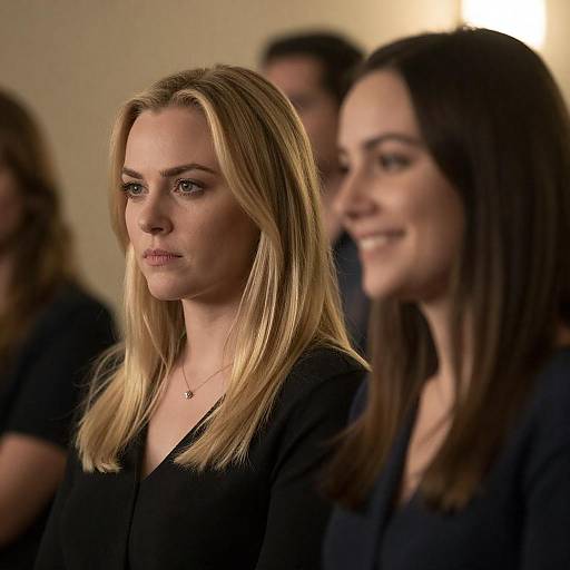 Warm Indoor Photograph of Two Women