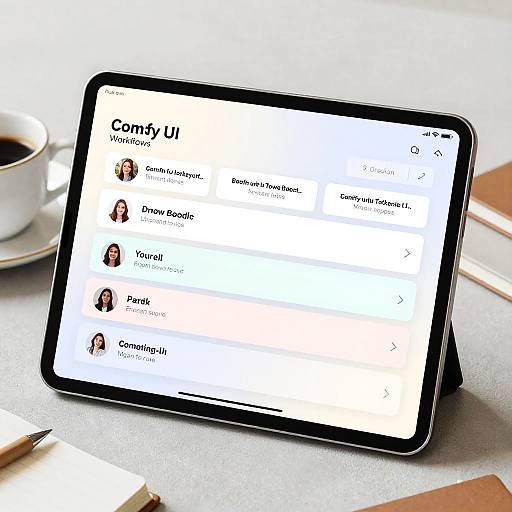 Comfy UI Tablet Workflow Design