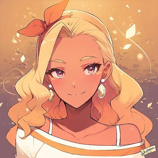 Illustration of Amamiya elena, precure in the style of Faustsketcher