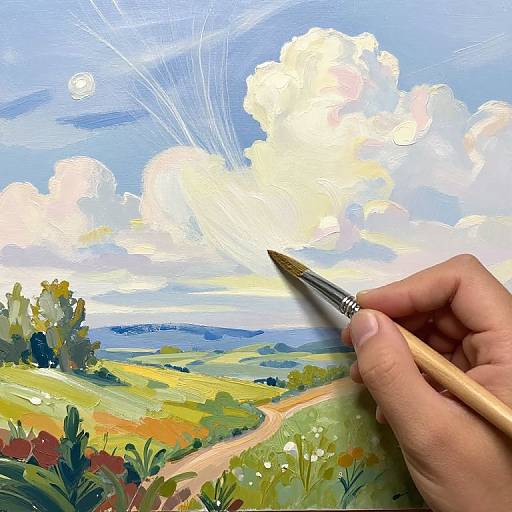 Invisible Painter Creating Dreamscapes