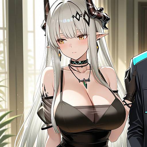 Illustration of Mudrock (obsidian) (arknights), arknights in the style of Amisu