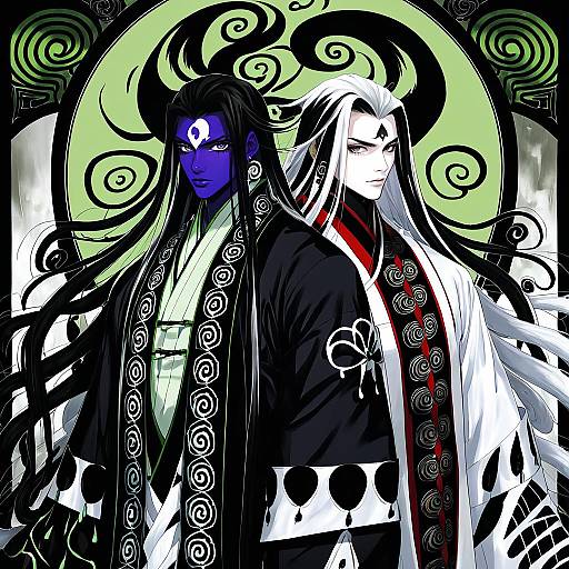 Illustration of Ashiya douman (third ascension) (fate), fate/grand order in the style of Maru ccy