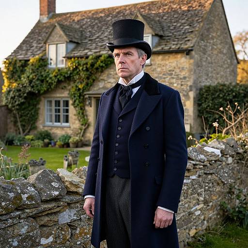 Victorian Gentleman in Rural Portrait