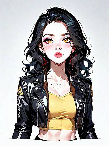 Edgy Chic Fashion Photography with Freckles