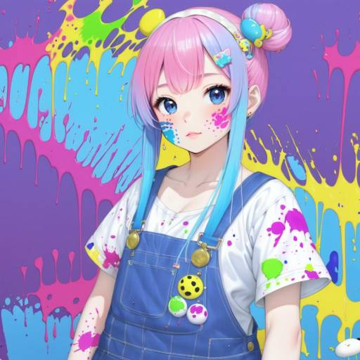 Illustration of Airani iofifteen (1st costume), hololive in the style of Pokachu