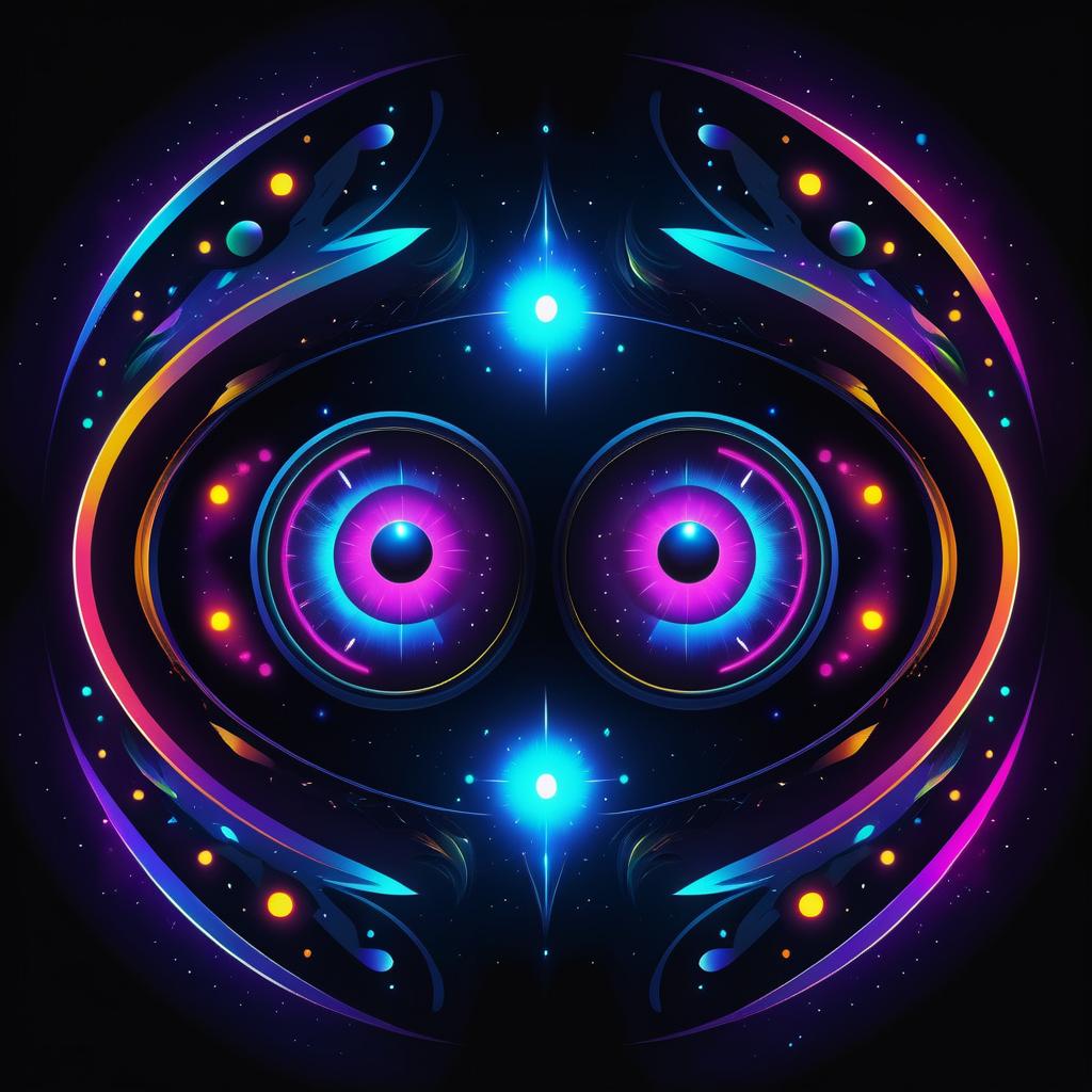 Vibrant Alien Eyes Game Asset Design