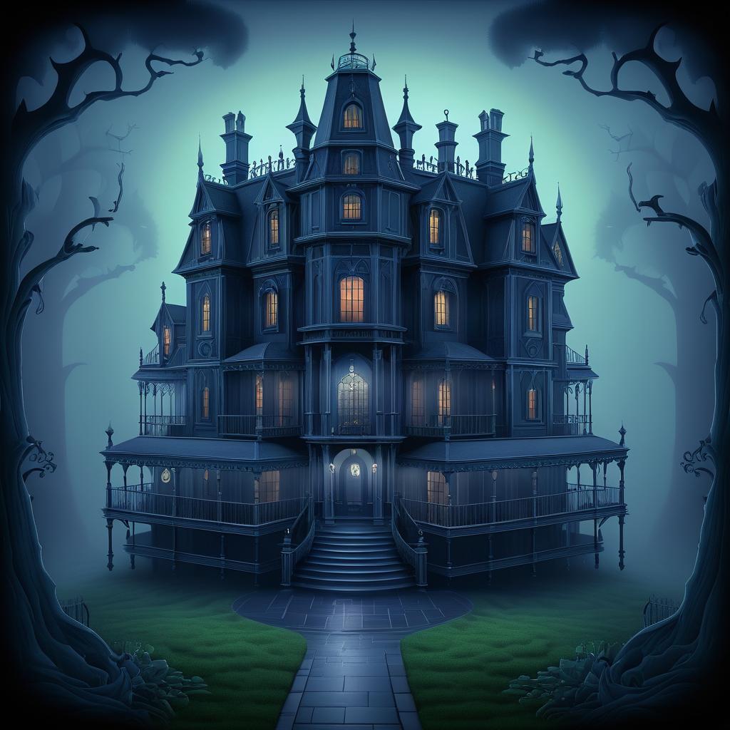 Isometric Haunted Mansion Game Asset