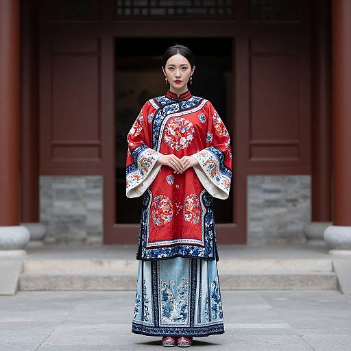 Woman in Traditional Chinese Dress