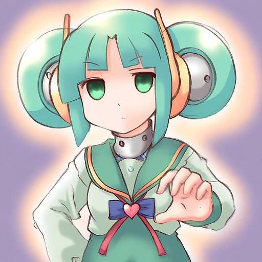 Illustration of Multi (to heart), to heart (series) in the style of Kanon (kurogane knights)