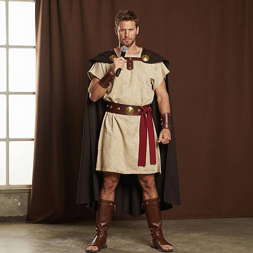 Dramatic Roman-Themed Costume Photography