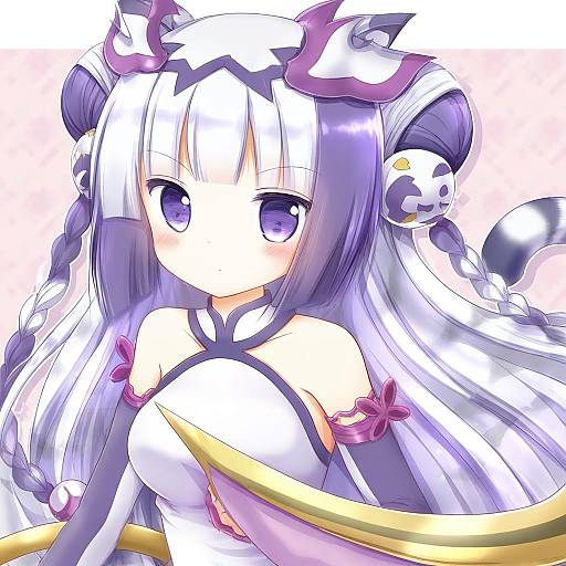 Illustration of Haku (p&d), puzzle & dragons in the style of Nanase miori