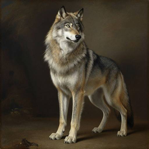 Neoclassical Wolfman Portrait Artwork