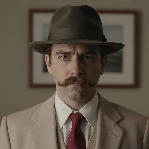 Portrait of a Stylish Serious Man