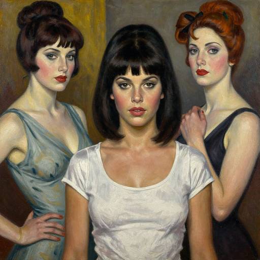 Hallucination Pin-Up Portrait of Three Women