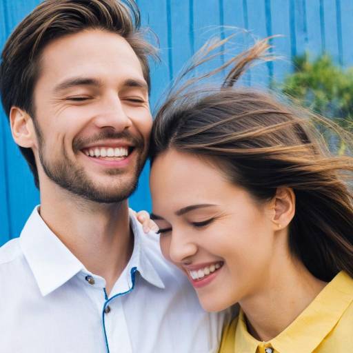 Happy Smiling Young Couple Outdoors